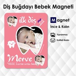 Kız Bebek İlk Diş Magneti