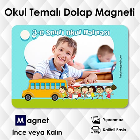 Erkek Öğrenci Okul Hatırası Magneti