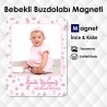 Kız Bebekler İçin Hazırlanmış Fotolu Magnet