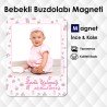 Kız Bebekler İçin Hazırlanmış Fotolu Magnet