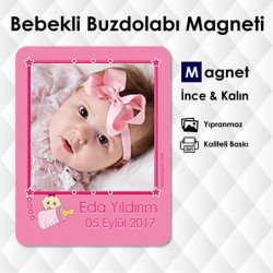 Kız Bebekler İçin Resimli Magnet