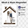 Çatı Ev Konseptli Mıknatıslı Nişan Magnetleri
