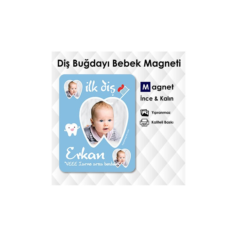 Erkek Bebek İlk Diş Magneti