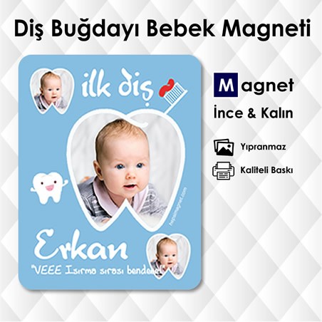 Erkek Bebek İlk Diş Magneti