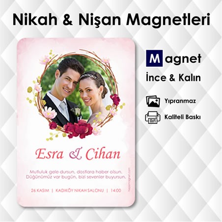 Fotoğraflı Nikah Magneti Fotoğraflı Nikah Magneti