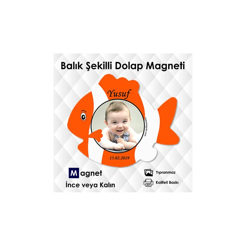 Balık Mmo Özel Kesim Magnet