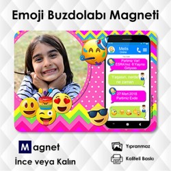 Mobil ve Emojili Eglenceli Magnet