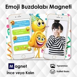 Emojili Mobil Konsepti Resimli Magnet