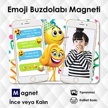 Emojili Mobil Konsepti Resimli Magnet