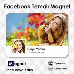 Facebook Temalı Buzdolabı Süsü