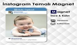 İnstagram Mobil Temalı Buzdolabı Magneti