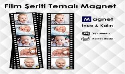 Film Rulosu Tasarımlı Resimli Magnet