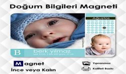 Doğum Kartı Bebek Magneti