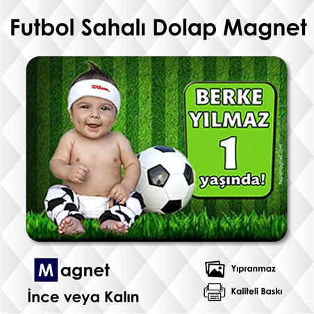 Futbol Sahası Fonlu Buzdolabı Magneti Futbol Sahası Fonlu Buzdolabı Magneti