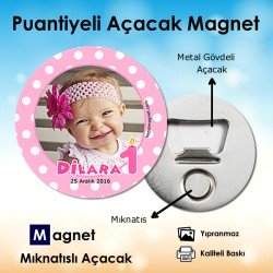 1 Yaş Temalı Açacak Magnet