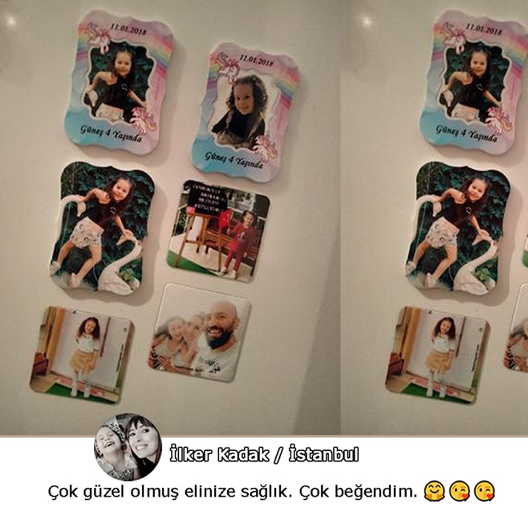 Unicorn Kız Bebek Magnetleri