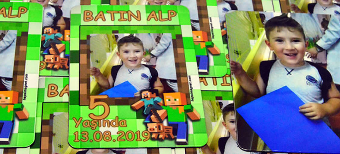 Batın Alp 5 Yaşında Buzdolabı Magneti