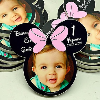 Defne Bebeğin Fiyonklu Şekilli Magneti