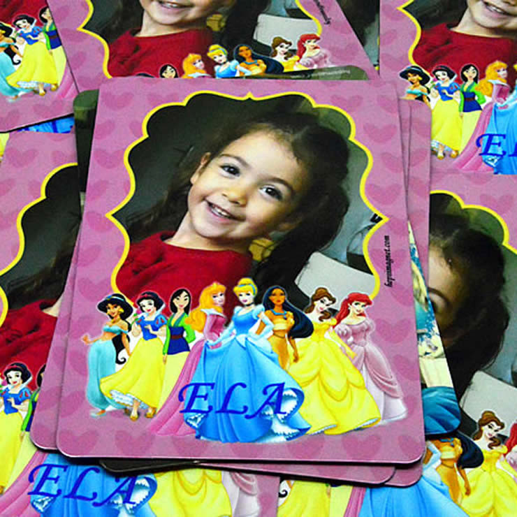 Ela' nın Prenses Temalı Buzdolabı Magneti