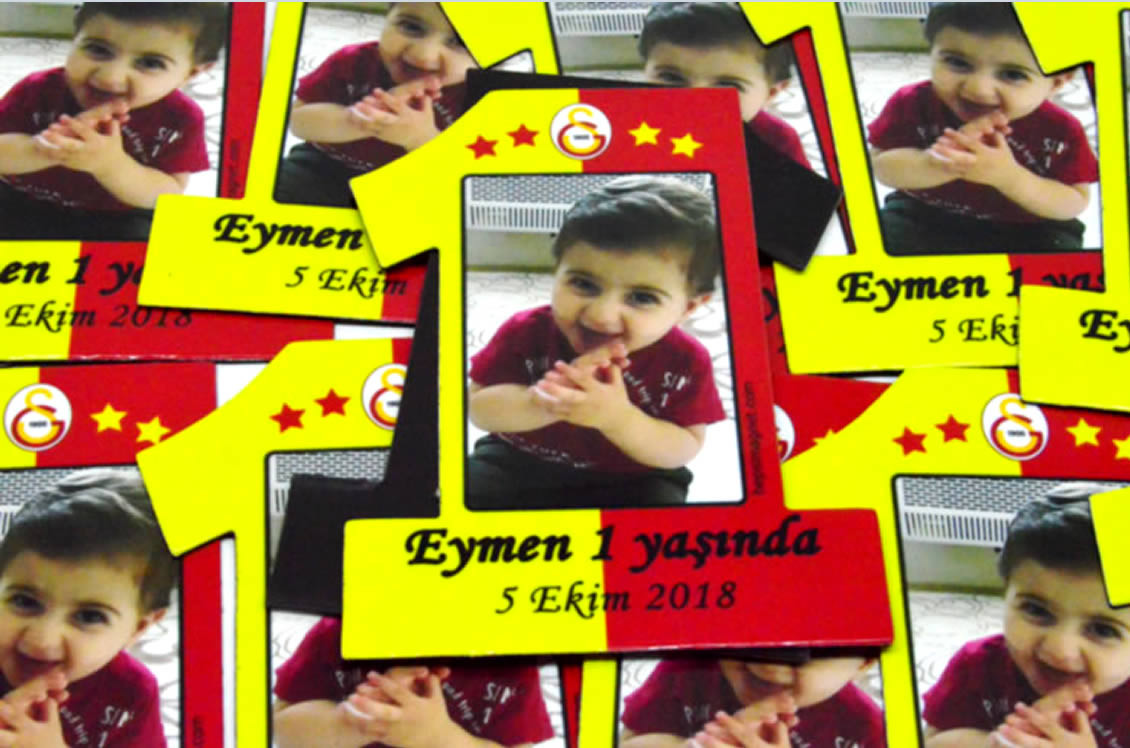 Eymen Bebeğin 1 Şekilli 1 Yaş Magneti