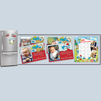 Kayra Bebeğin Şirinler Temalı Magnetleri