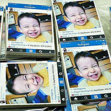 Rüzgar Bebek İnstagram Temalı Magneti