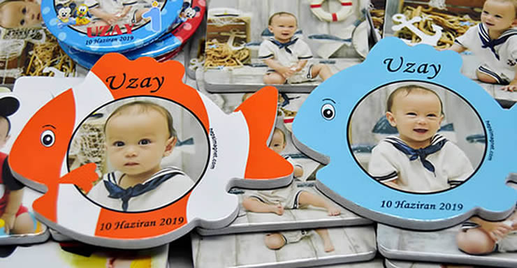 Uzay Bebeğin Balık Şekilli Magnetleri