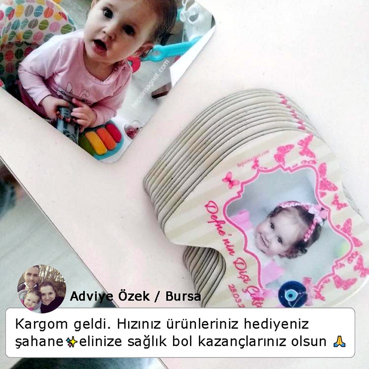 Diş Şekilli Kız Bebek Magneti