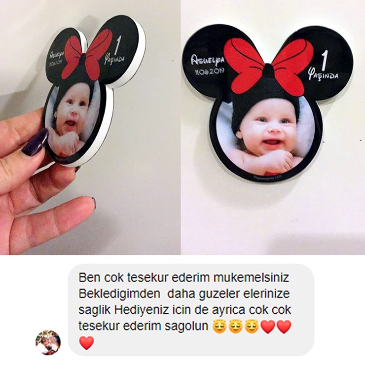 Kız Bebek Doğumgünü Magnetleri Kız Bebek Doğumgünü Magnetleri
