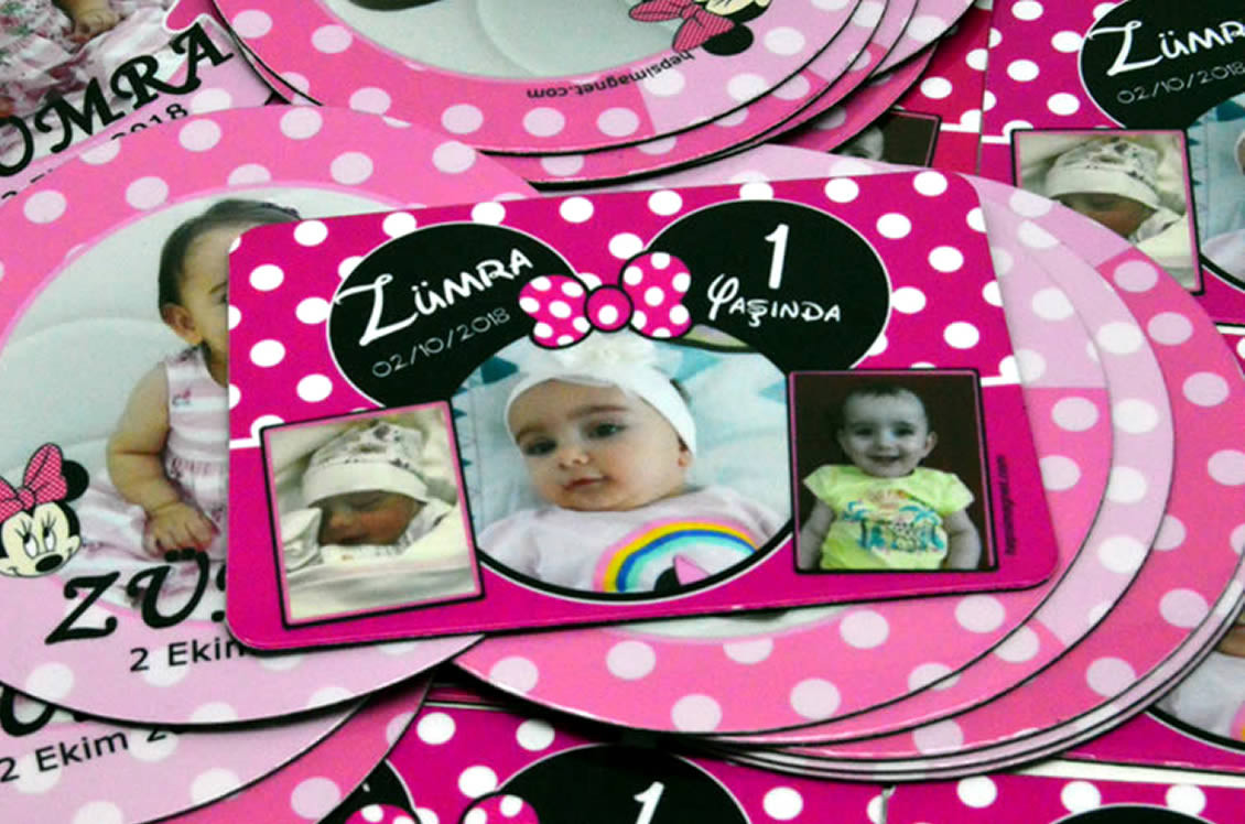 Zümra Bebeğin 1 Yaş Magnetleri